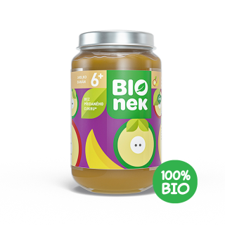 BIOnek Ovocný příkrm Jablko a Banán