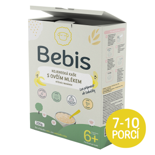 Bebis Kojenecká kaše s ovčím mlékem – Rýžová s banánem, 200 g, 