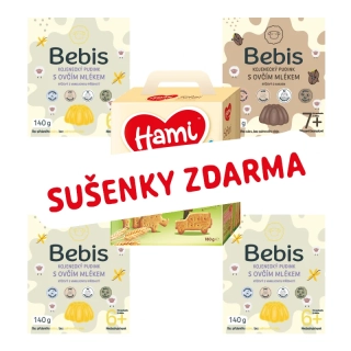 Bebis pudinky + sušenky zdarma