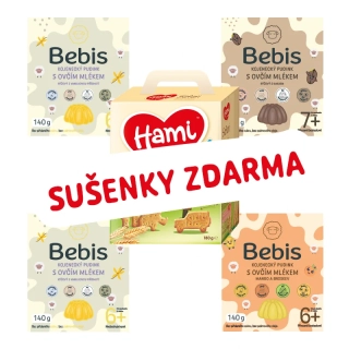 Bebis pudinky + sušenky zdarma