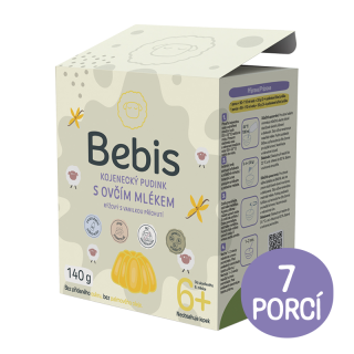 Bebis Kojenecký pudink s ovčím mlékem – s vanilkovou příchutí, 140 g